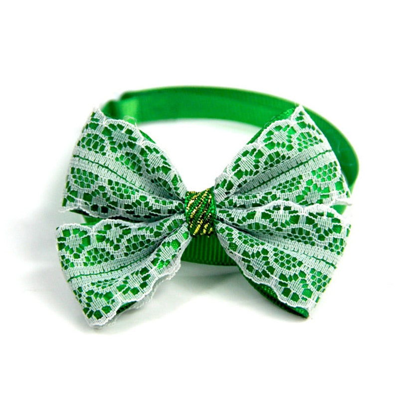 Christmas Pet Bow Collar